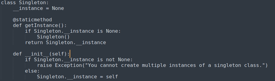 Design Pattern Python: Creational (Singelton) Pattern