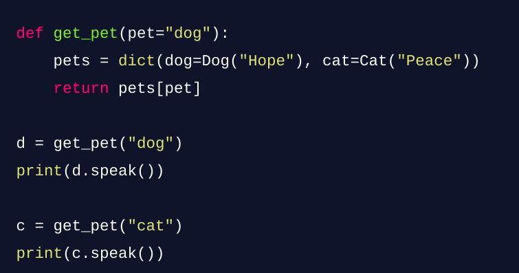 Factory Pattern (Python)